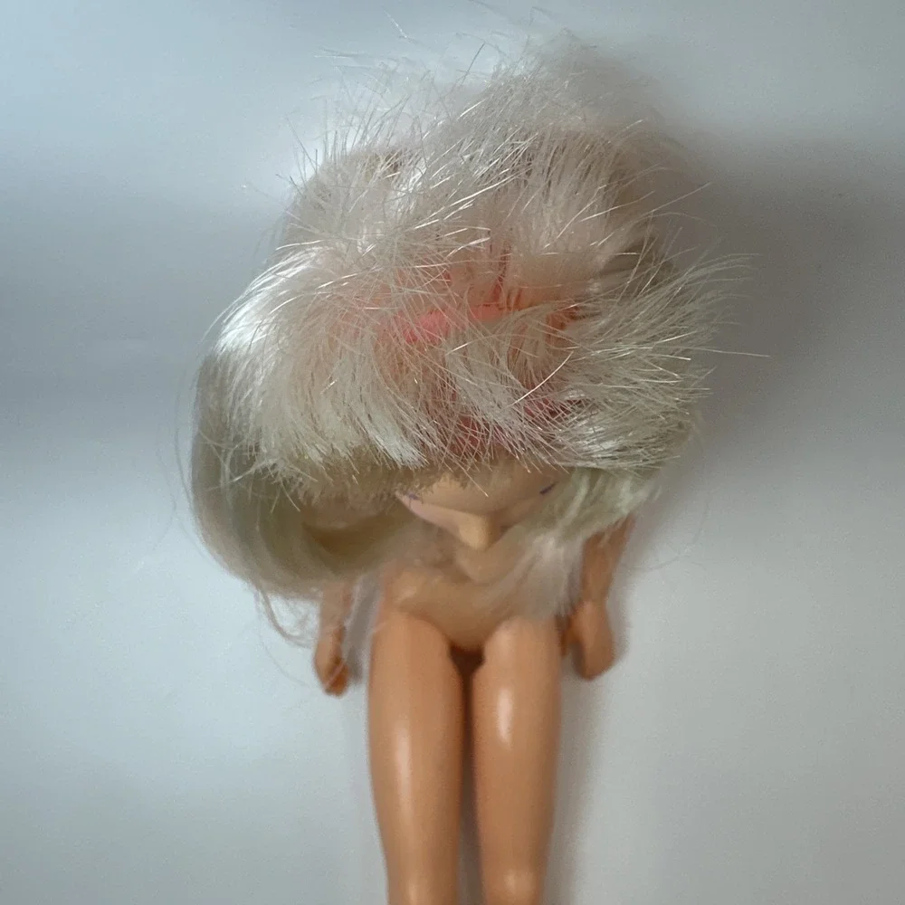 Vintage 1985 Hasbro Jem Jerrica Doll Nude Light Up Earrings Shoe Stand Works